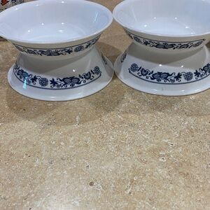 Corelle Corning Old Town Blue Onion Fruit Berry Sauce Bowls 5 3/8“ Qty 4